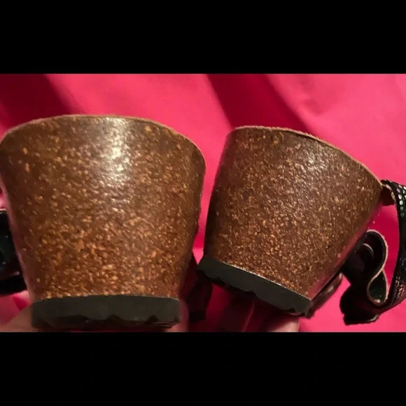 Spring Step Sandals multi-colored w/2” wedge heel, size 42 - Picture 4 of 6